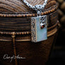 Bali Sterling Silver Garnet & Mother of Pearl Pendant - OutOfAsia